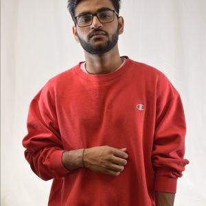 Red Champion Pullover